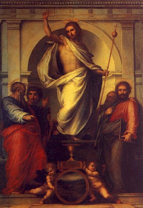 Fra Bartolommeo Resurrected Christ with Saints oil painting picture